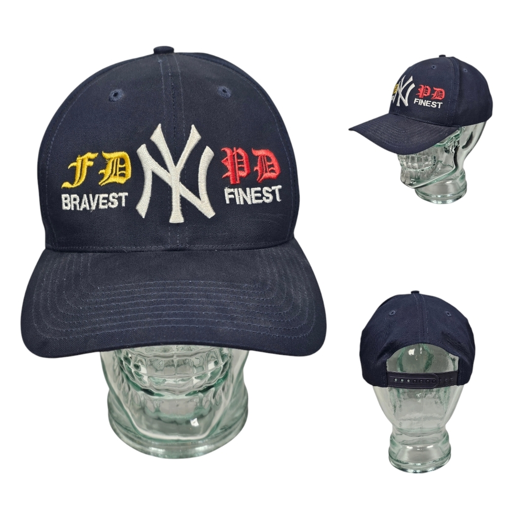 FD &‎ PD Bravest & Finest New York Yankees Baseball Cap Hat Adjustable Snapback